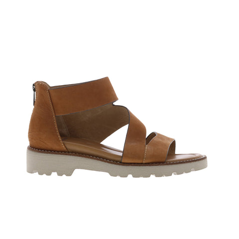 Bionica Daela BI0025805 Womens Brown Leather Zipper Strap Sandals Shoes