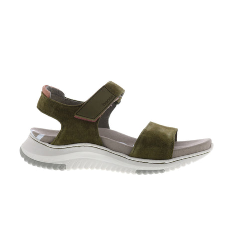 Bionica Okoli BI0026196 Womens Green Suede Slip On Sport Sandals Shoes