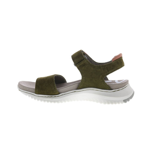Bionica Okoli BI0026196 Womens Green Suede Slip On Sport Sandals Shoes