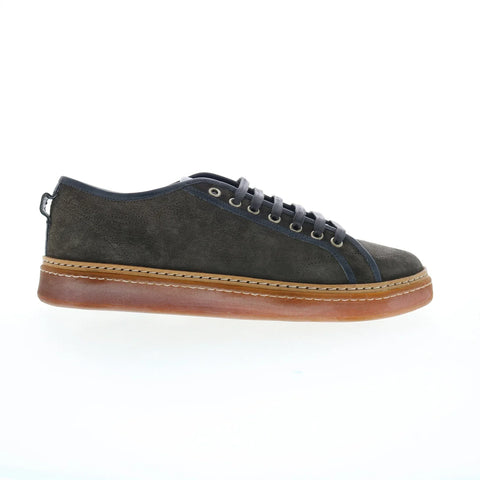 Di Bianco Biella Suede Mens Gray Suede Lace Up Lifestyle Sneakers Shoes