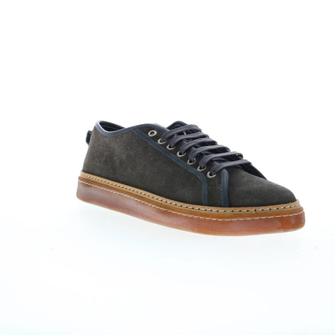 Di Bianco Biella Suede Mens Gray Suede Lace Up Lifestyle Sneakers Shoes