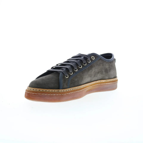 Di Bianco Biella Suede Mens Gray Suede Lace Up Lifestyle Sneakers Shoes