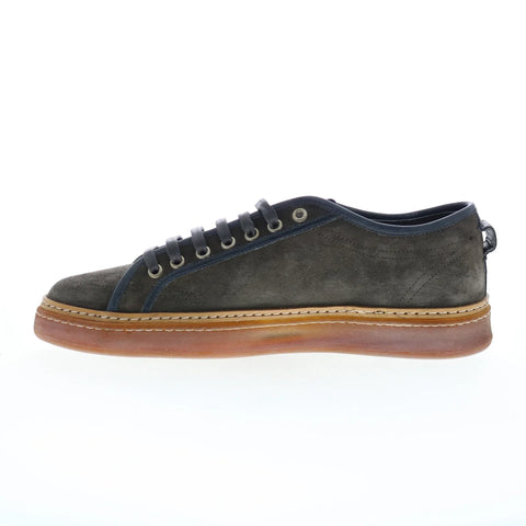 Di Bianco Biella Suede Mens Gray Suede Lace Up Lifestyle Sneakers Shoes