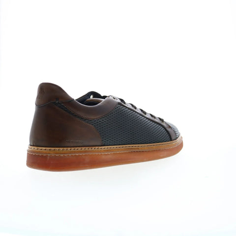 Di Bianco Binetto Nit Calfskin Mens Black Leather Lifestyle Sneakers Shoes