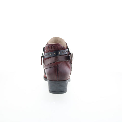 Miz Mooz Booker Womens Brown Leather Zipper Ankle & Booties Boots