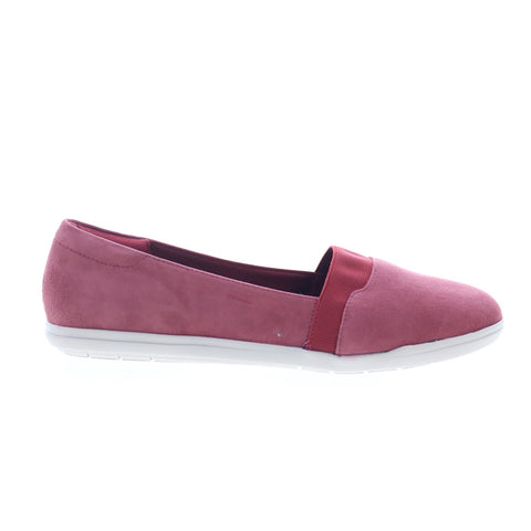 Easy Spirit Bounce SEBOUNCE Womens Red Suede Loafer Flats Shoes