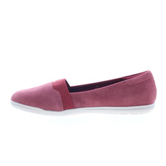 Easy Spirit Bounce SEBOUNCE Womens Red Suede Loafer Flats Shoes