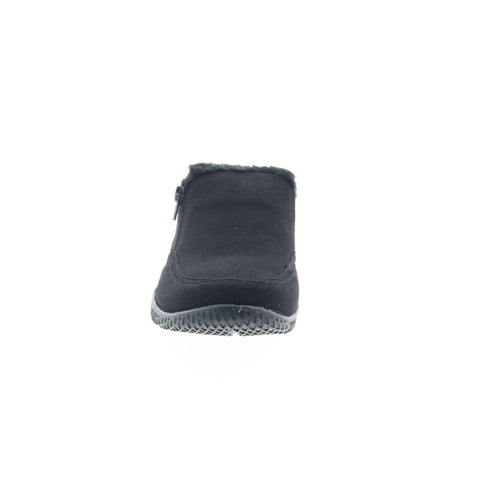 Easy Spirit Brenley 2 SEBRENLEY2 Womens Black Wide Canvas Clog Flats Shoes
