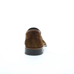 Di Bianco Brera Suede Sella Mens Brown Loafers & Slip Ons Penny Shoes