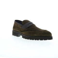 Di Bianco Brera Scozzina Mens Green Loafers & Slip Ons Penny Shoes