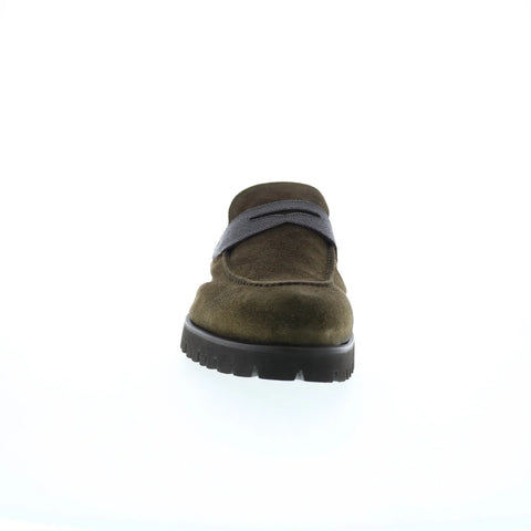 Di Bianco Brera Scozzina Mens Green Loafers & Slip Ons Penny Shoes