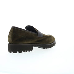 Di Bianco Brera Scozzina Mens Green Loafers & Slip Ons Penny Shoes