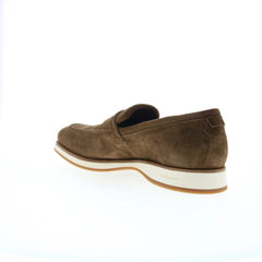 Di Bianco Brera Classic Suede Mens Brown Loafers & Slip Ons Penny Shoes