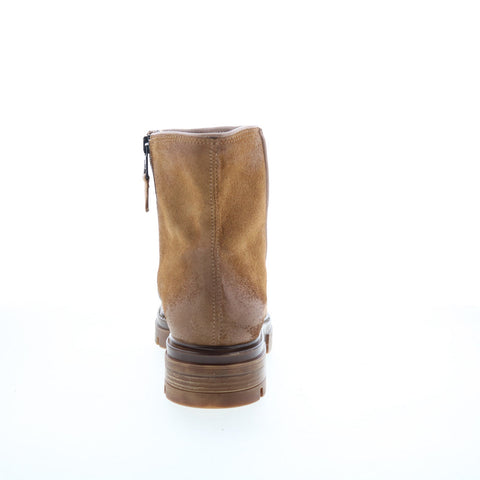 Miz Mooz Brodie Womens Brown Leather Zipper Casual Dress Boots