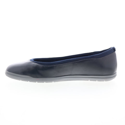 Easy Spirit Brylee SEBRYLEE Womens Blue Wide Leather Ballet Flats Shoes