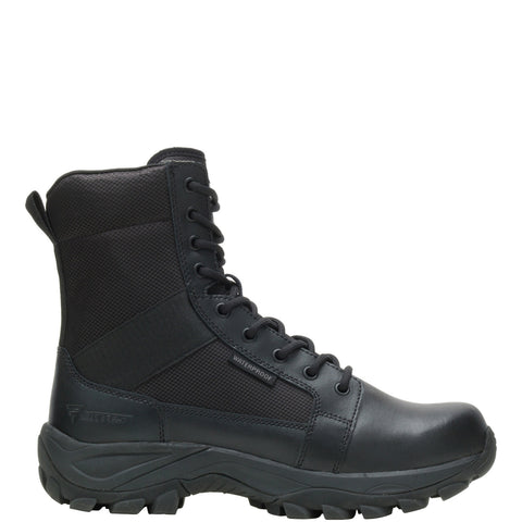 Bates Fuse Side Zip Waterproof E06508 Mens Black Wide Leather Tactical Boots