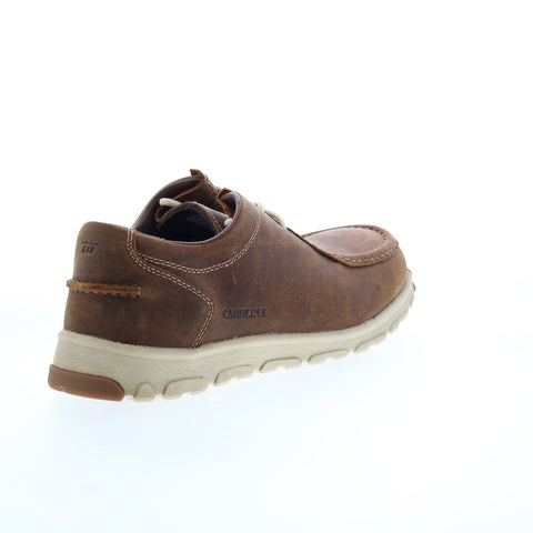 Carolina S-117 ESD Aluminum Toe Wallaby Mens Brown Wide Work Shoes