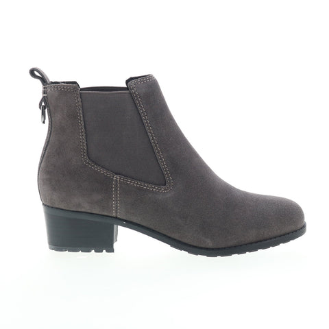 Easy Spirit Cabott SECABOTT Womens Gray Suede Slip On Chelsea Boots