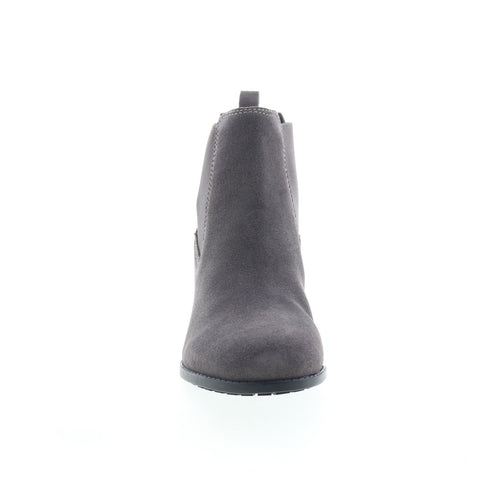 Easy Spirit Cabott SECABOTT Womens Gray Suede Slip On Chelsea Boots