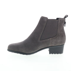 Easy Spirit Cabott SECABOTT Womens Gray Suede Slip On Chelsea Boots
