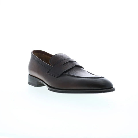 Pastori by Di Bianco Carinus Bottelato Tondo Mens Brown Loafers Shoes