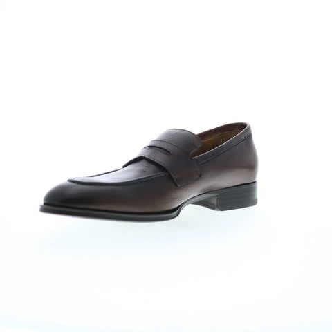 Pastori by Di Bianco Carinus Bottelato Tondo Mens Brown Loafers Shoes
