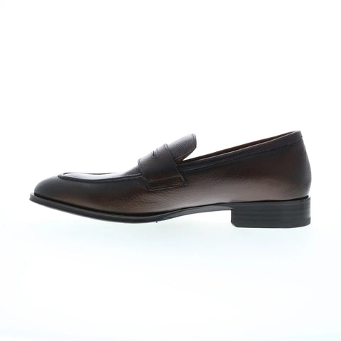 Pastori by Di Bianco Carinus Bottelato Tondo Mens Brown Loafers Shoes
