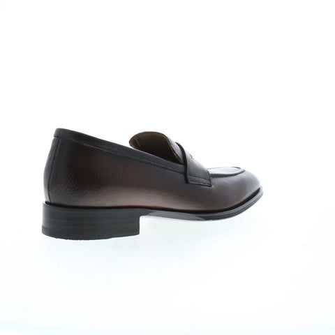 Pastori by Di Bianco Carinus Bottelato Tondo Mens Brown Loafers Shoes
