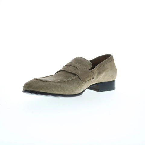 Pastori by Di Bianco Carinus Cashmere Mens Gray Loafers Penny Shoes