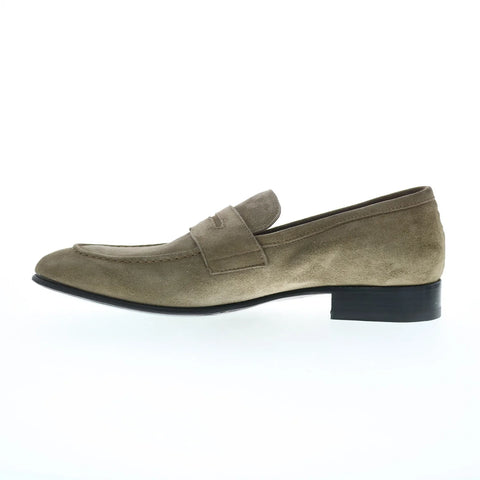Pastori by Di Bianco Carinus Cashmere Mens Gray Loafers Penny Shoes