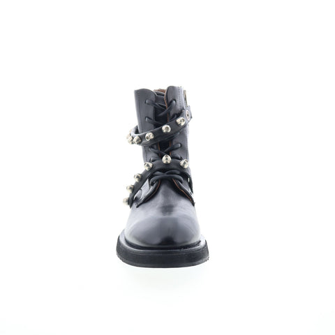 A.S. 98 Carl Womens Black Leather Zipper Casual Dress Boots