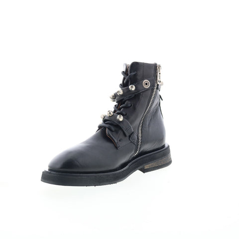 A.S. 98 Carl Womens Black Leather Zipper Casual Dress Boots