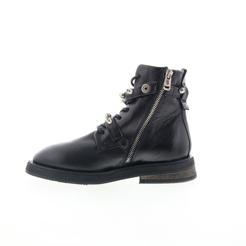 A.S. 98 Carl Womens Black Leather Zipper Casual Dress Boots