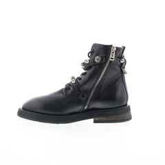 A.S. 98 Carl Womens Black Leather Zipper Casual Dress Boots