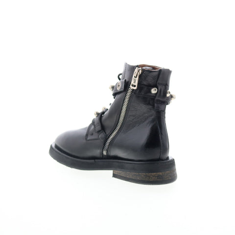 A.S. 98 Carl Womens Black Leather Zipper Casual Dress Boots