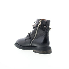 A.S. 98 Carl Womens Black Leather Zipper Casual Dress Boots