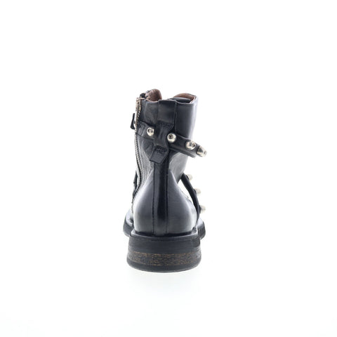 A.S. 98 Carl Womens Black Leather Zipper Casual Dress Boots