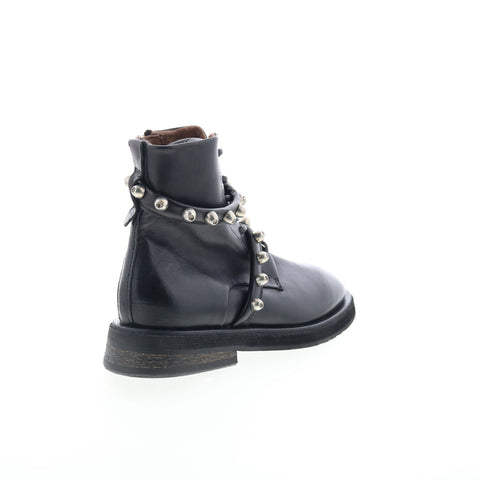 A.S. 98 Carl Womens Black Leather Zipper Casual Dress Boots