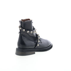 A.S. 98 Carl Womens Black Leather Zipper Casual Dress Boots
