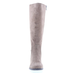 Easy Spirit Chaza SECHAZA Womens Gray Wide Suede Zipper Casual Dress Boots