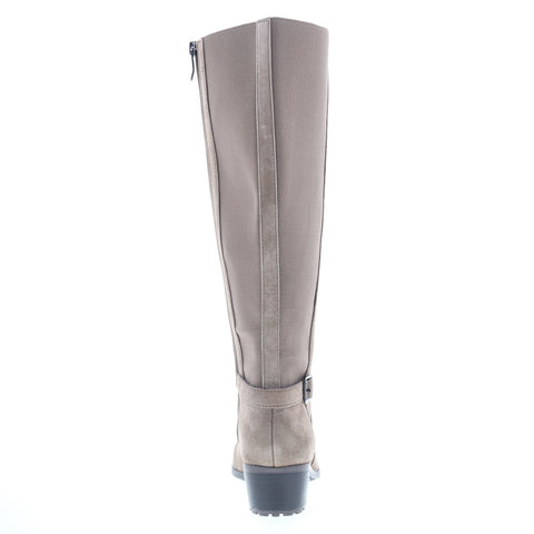 Easy Spirit Chaza SECHAZA Womens Gray Wide Suede Zipper Casual Dress Boots