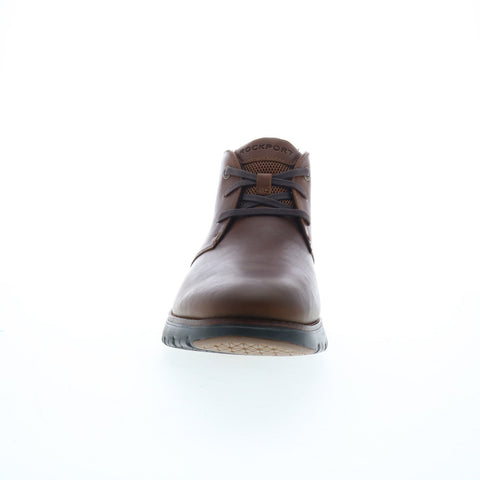 Rockport Total Motion Sport Plain Toe Chukka Mens Brown Wide Chukkas B Ruze Shoes