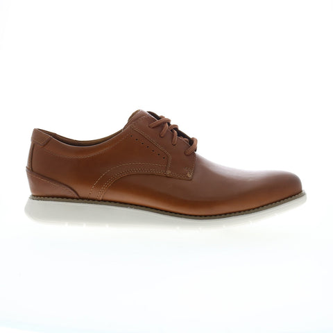 Rockport Total Motion Craft Plain Toe Mens Brown Wide Oxfords Plain Toe Shoes