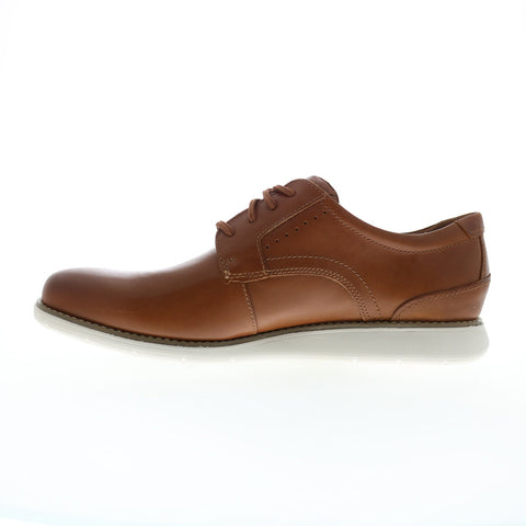 Rockport Total Motion Craft Plain Toe Mens Brown Wide Oxfords Plain Toe Shoes