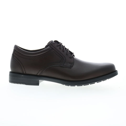 Rockport Isaac Plain Toe Mens Brown Wide Oxfords & Lace Ups Plain Toe Shoes