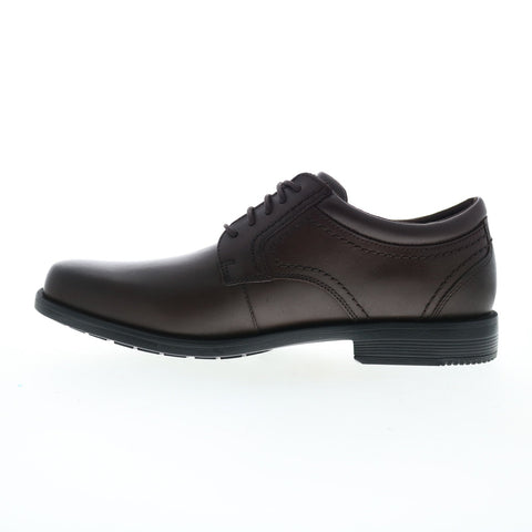 Rockport Isaac Plain Toe Mens Brown Wide Oxfords & Lace Ups Plain Toe Shoes