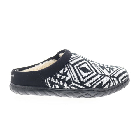 Easy Spirit Clarah 8 SECLARAH8 Womens Black Canvas Slip On Clog Flats Shoes