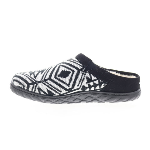 Easy Spirit Clarah 8 SECLARAH8 Womens Black Canvas Slip On Clog Flats Shoes