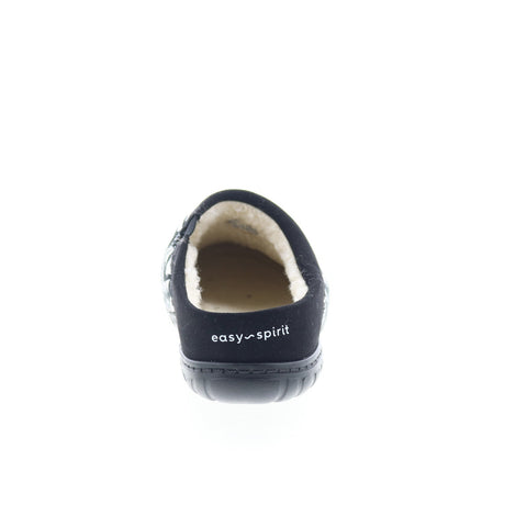 Easy Spirit Clarah 8 SECLARAH8 Womens Black Canvas Slip On Clog Flats Shoes