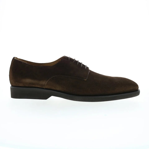 Pastori by Di Bianco Claudius Suede Mens Brown Oxfords Casual Shoes